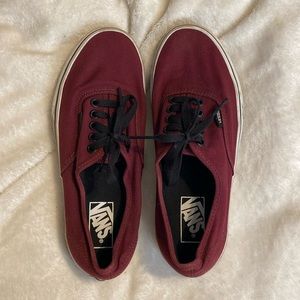 Maroon vans